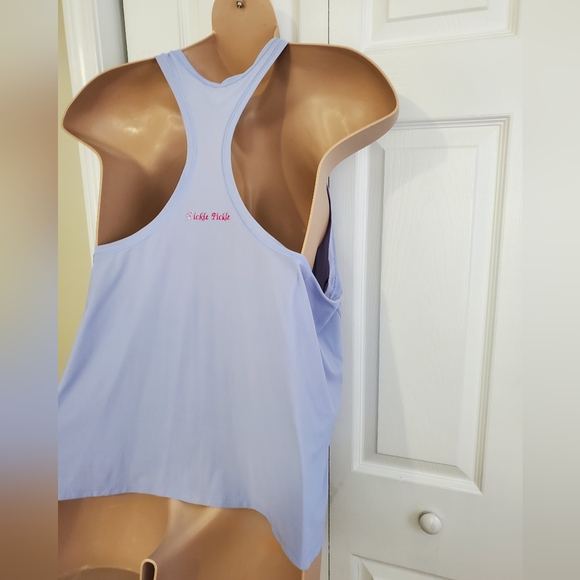 Athleta Plus Lilac Racerback Athletic Tank Top ~ Pre-Owned Size 2X Fickle Pickle - Picture 7 of 11
